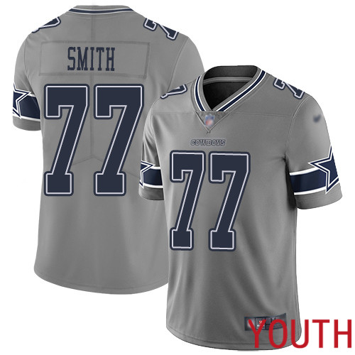 Youth Dallas Cowboys Limited Gray Tyron Smith #77 Inverted Legend NFL Jersey